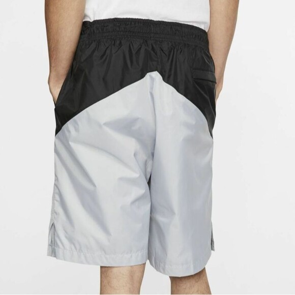 Nike Sportswear Windrunner Short Men S Black Gray Polyamide Nylon Track Run Gym - Picture 2 of 14